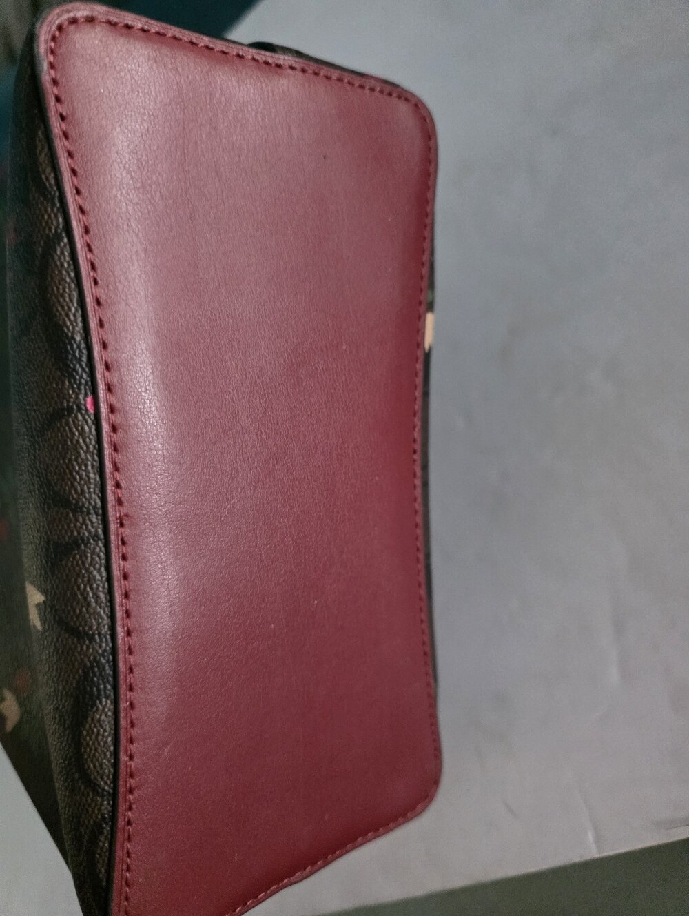 New Coach Brown Signature Floral Crossbody Set - Picture 6 of 9